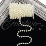 8Mm Pearls String-10 Yds (Ivory)