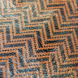 Zig Zag Racer Foil Polyester Spandex Fabric - Sparkly Chevron Foil Print, 58/60" Width (1 Yard)
