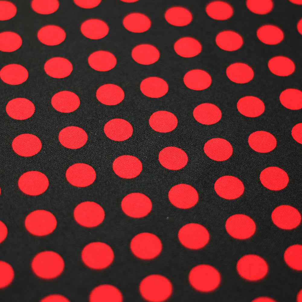 E-Z Dots Nylon Spandex Fabric - Large Polka Dots Print, 58/60" Width (1 Yard)
