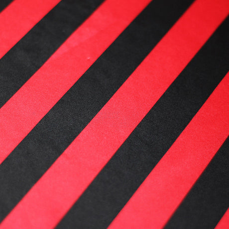 Lucky Stripes Polyester Spandex Fabric - Multi-Color 1" Wide Stripes, 58/60" Width (1 Yard)