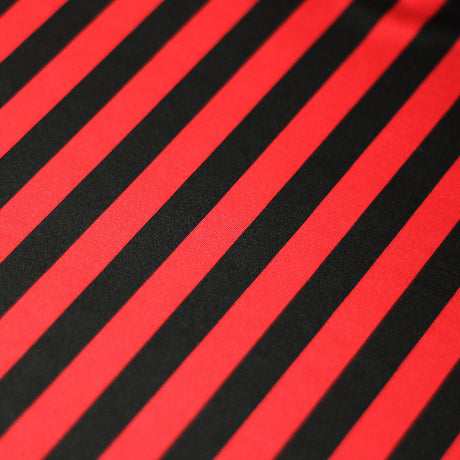 Lucky Stripes Polyester Spandex Fabric - Multi Stripe Print, 58/60" Width (1 Yard)