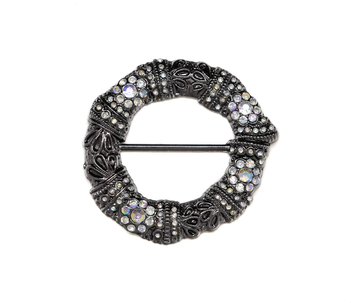 Rhinestone Beaded Ribbon Slider 3"