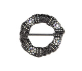 Rhinestone Beaded Ribbon Slider 3"