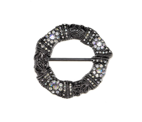 Rhinestone Beaded Ribbon Slider 3"