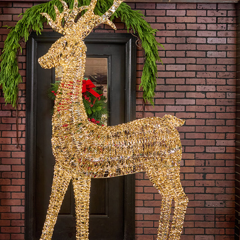 8.9' LED Standing Reindeer - 5200L