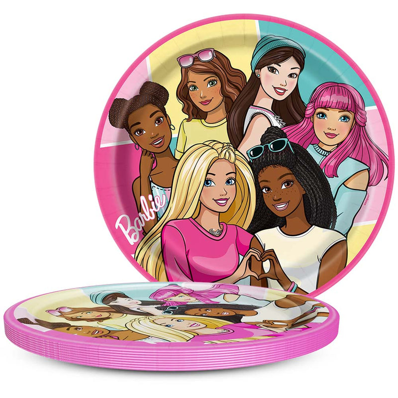 Barbie Dinner Plates 8 Pack