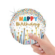 Birthday Star Candles Mini Shape Foil Balloon