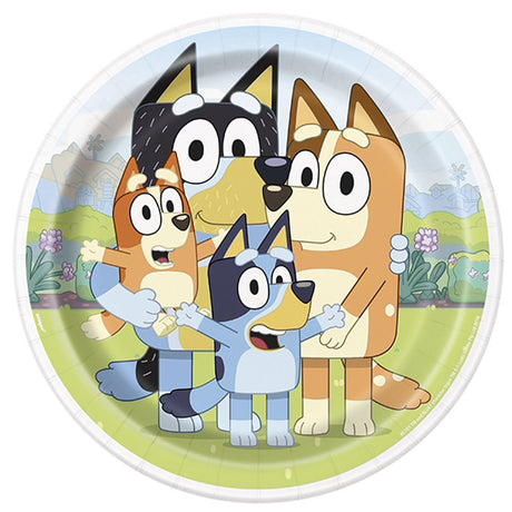 Bluey Round Dinner Plates 8 Pack