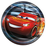 Cars Round Dinner Plates 8 Pack