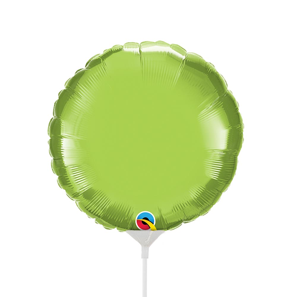 Foil Balloon Lime Green Circle 9 Inch