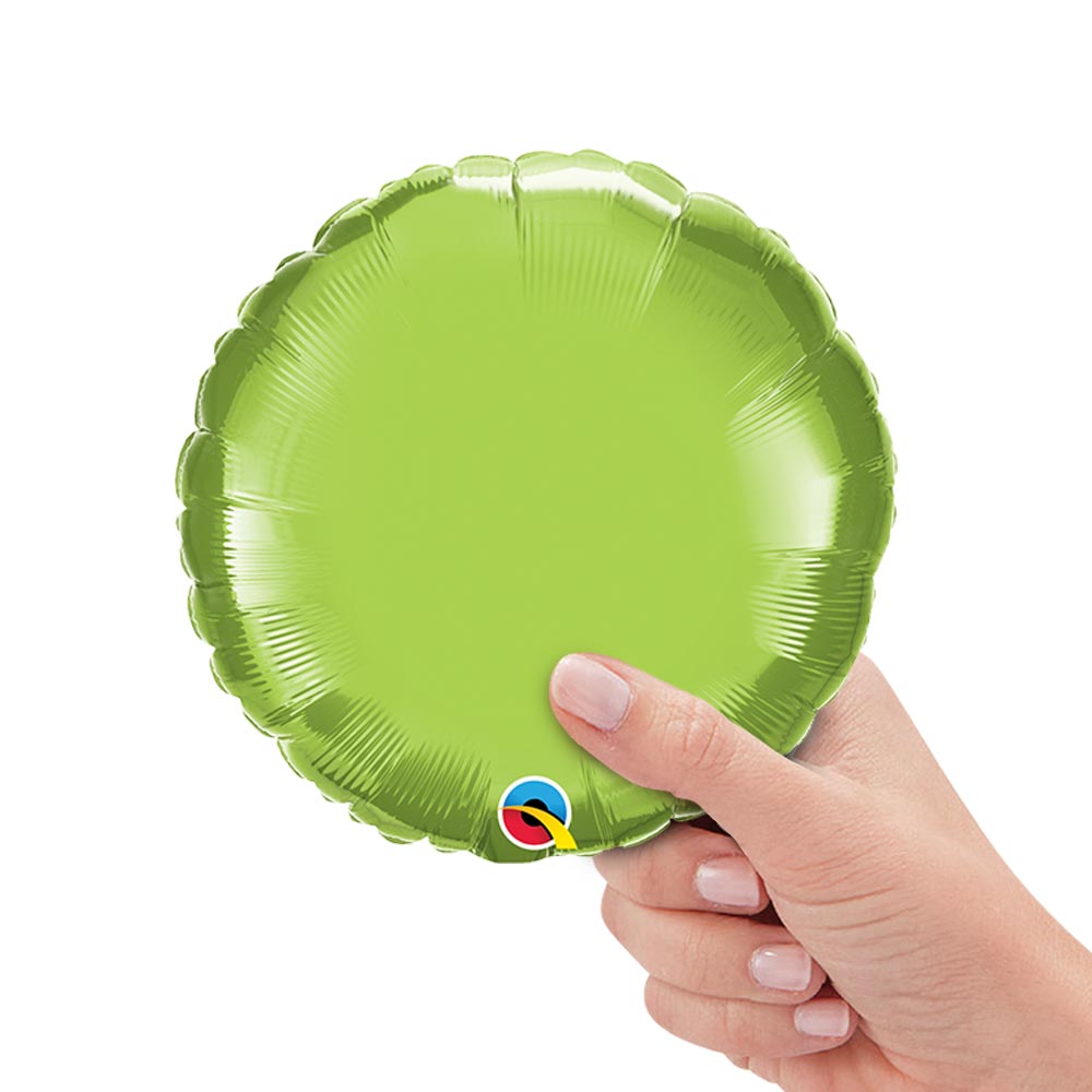 Foil Balloon Lime Green Circle 9 Inch