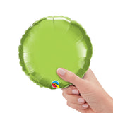 Foil Balloon Lime Green Circle 9 Inch