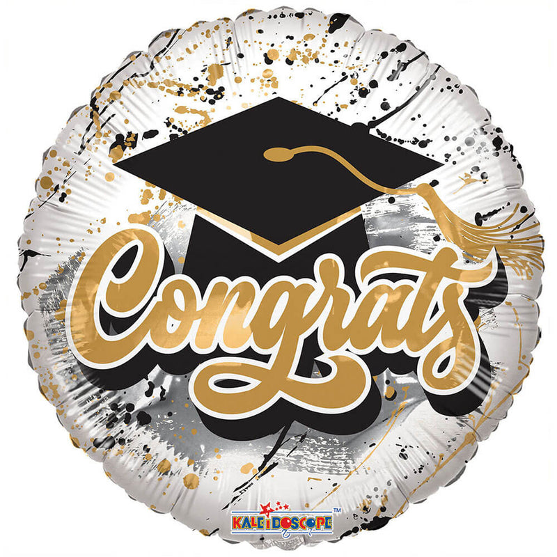 Foil Balloon Congrats Splashes 9 Inch