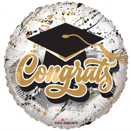 Foil Balloon Congrats Splashes 9 Inch