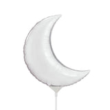 Foil Balloon Crescent Moon Silver