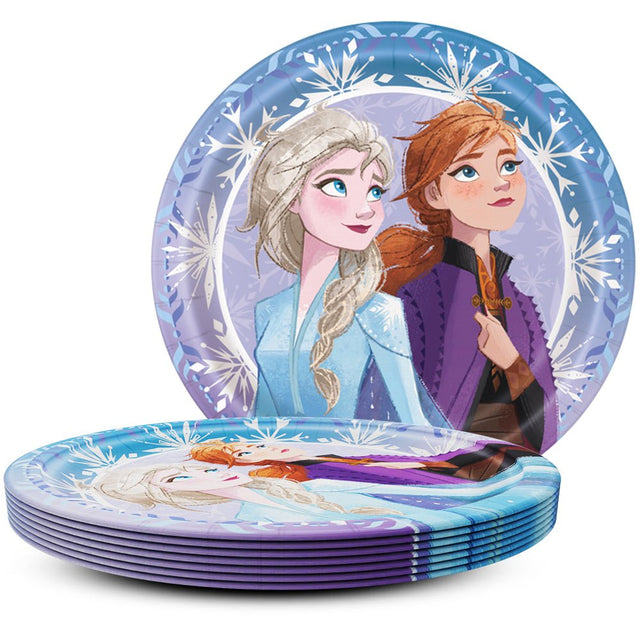 Frozen Round Dinner Plates 8 Pack