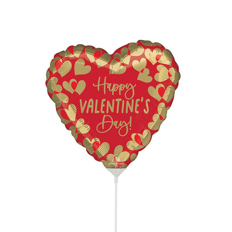 Foil Balloon Golden Happy Valentine's Day