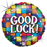 Foil Balloon Good Luck Squares 9 Inch