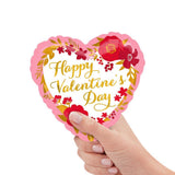 Foil Balloon Happy Valentine's Day Floral Wreath Mini Shape