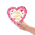 Foil Balloon Girls Valentine's Day Heartful 9 Inch
