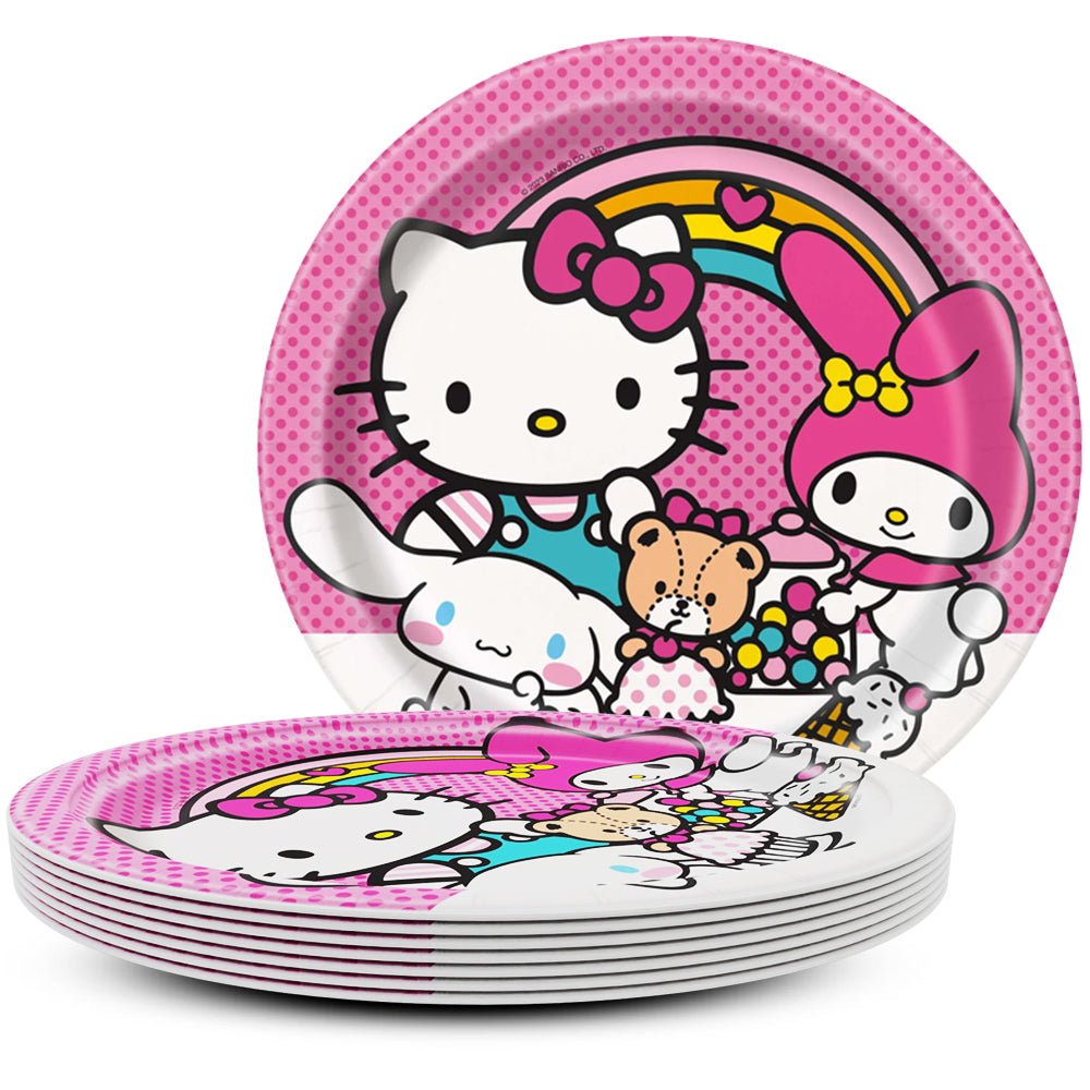 Hello Kitty Dinner Plates 8 Pack