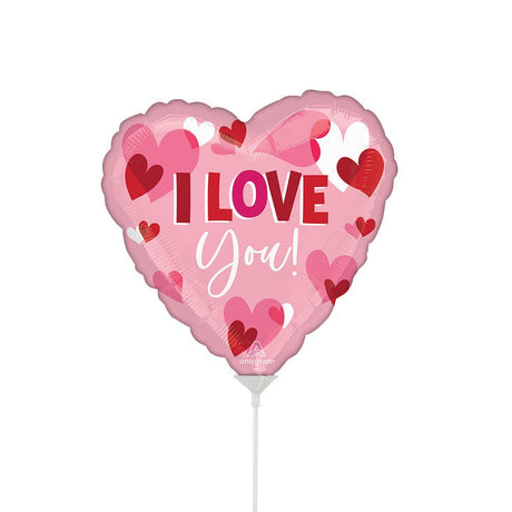 Foil Balloon I Love You Playful Hearts