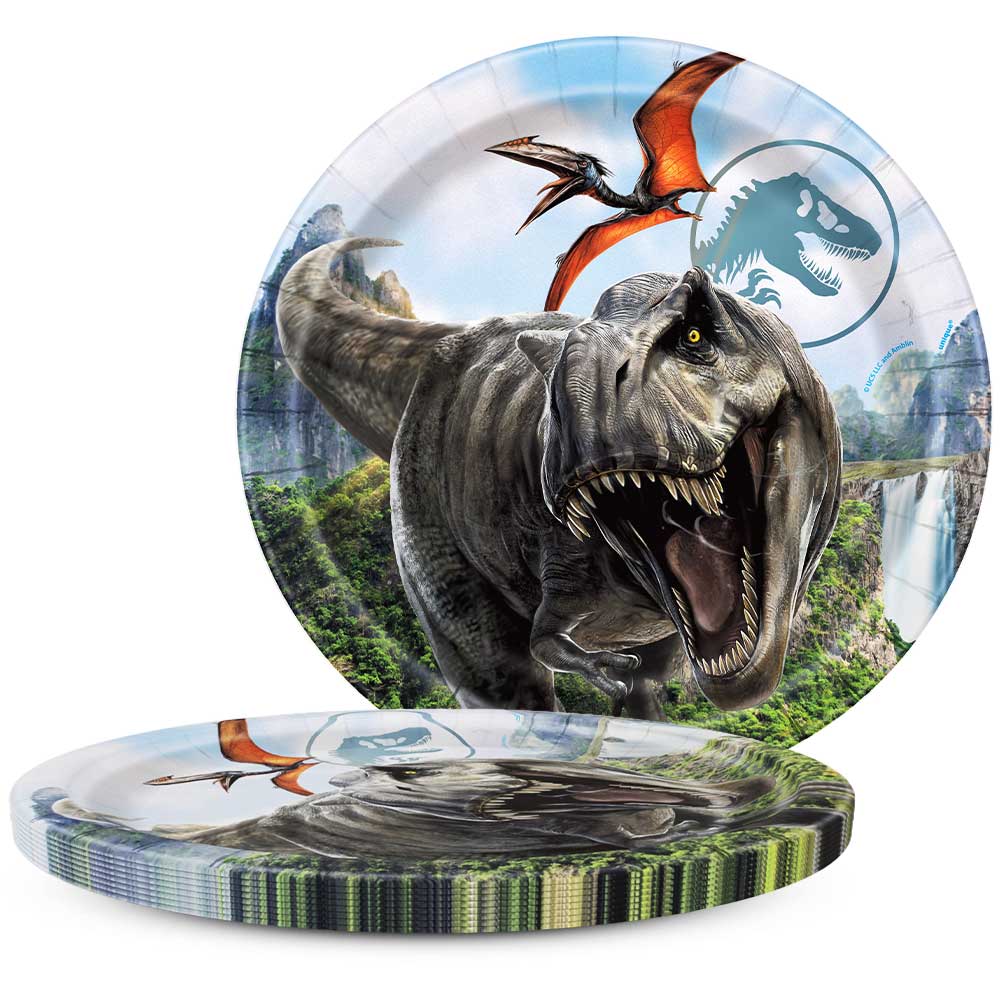 Jurassic World Dinner Plates 8 Pack