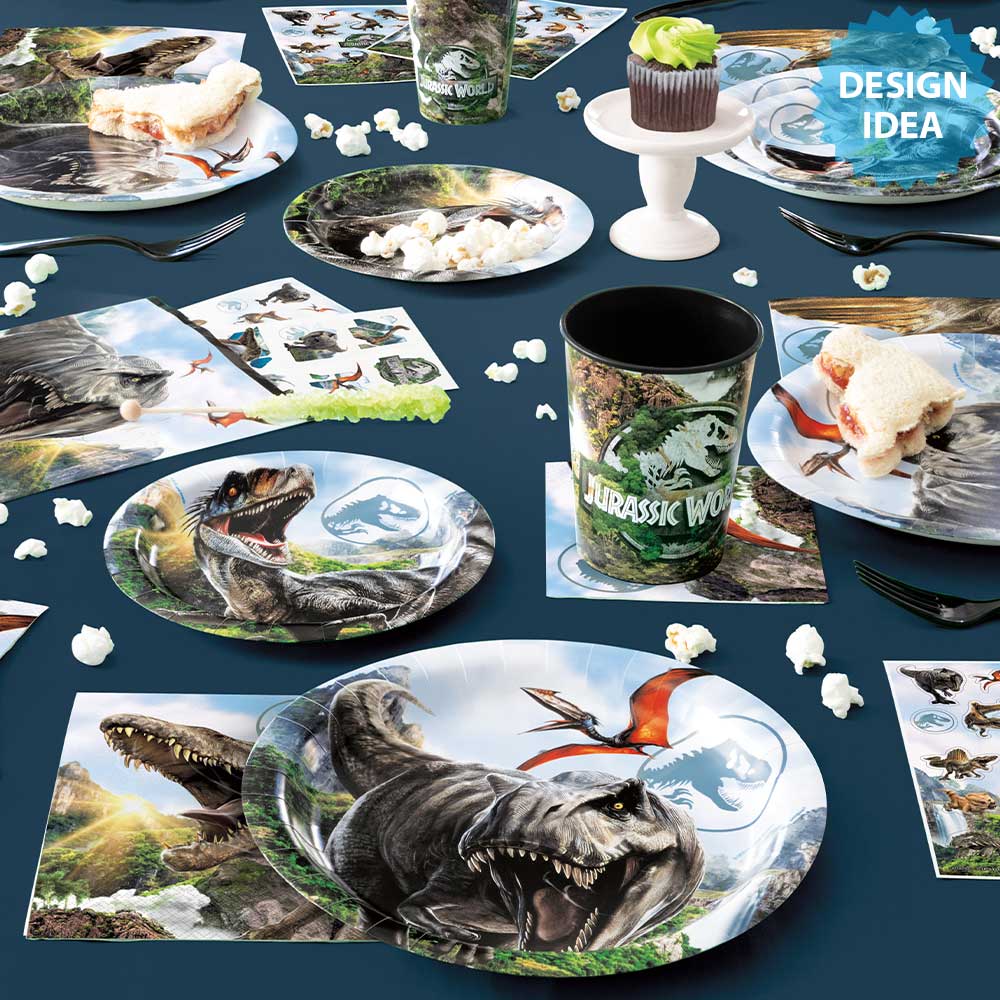Jurassic World Dinner Plates 8 Pack