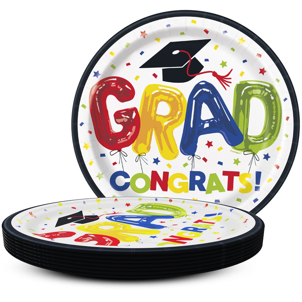 Graduation Dinner Plates 8 Pack