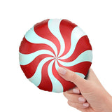 Foil Balloon Peppermint Candy Red