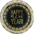 New Year's Foil Plates 8 Pack