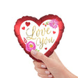 Foil Balloon Love Watercolor Floral Mini Shape