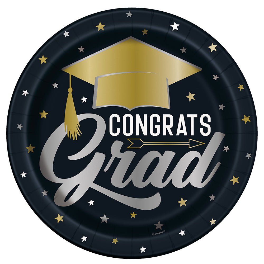 Graduation Dinner Plates 8 Pack