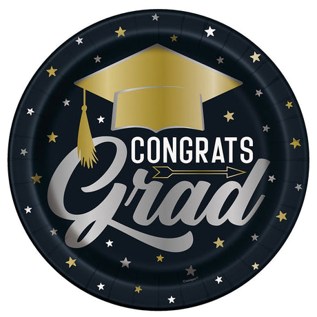 Graduation Dinner Plates 8 Pack