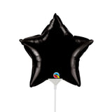 Foil Balloon 9 Inch Star Onyx Black