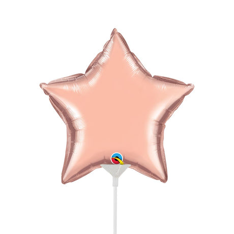 Foil Balloon 9 Inch Rose Gold Star