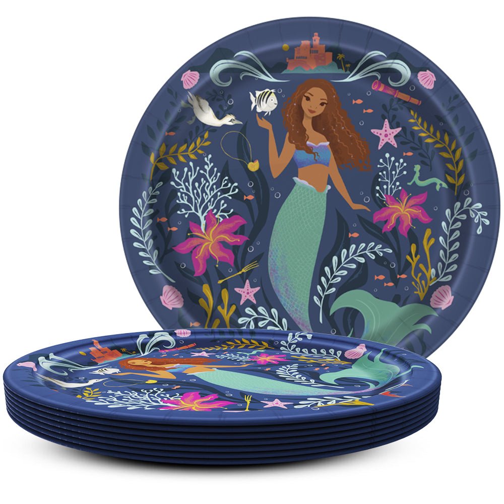 The Little Mermaid Dinner Plates 8 Pack