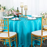 Elegant Marquis Damask Round Jacquard Tablecloth