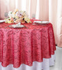 Round Organza Table Overlay 90" Apple Red