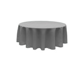 90" Round Poly Poplin Seamless Tablecloth Polyester Fabric - Seamless Round, 90" Width (1 Piece)