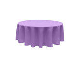 90" Round Poly Poplin Seamless Tablecloth Polyester Fabric - Seamless Round, 90" Width (1 Piece)