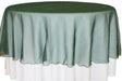 Round Organza Table Overlay 90" Holly Green
