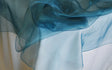 Round Organza Table Overlay 90" Peacock