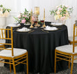Round Scuba Tablecloth 90" Black