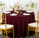 Premium Round Scuba Tablecloth Wrinkle-Free 240 GSM
