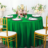 Round Scuba Tablecloth 90 Inch Emerald Green