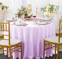 Premium Round Scuba Tablecloth Wrinkle-Free 240 GSM