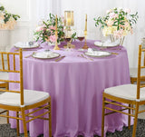 Round Scuba Tablecloth 120" Lilac