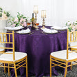 Round Jacquard Damask Tablecloth