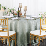 Elegant Chopin Damask Round Jacquard Tablecloth